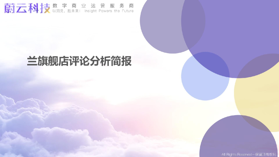 兰旗舰店评论分析简报