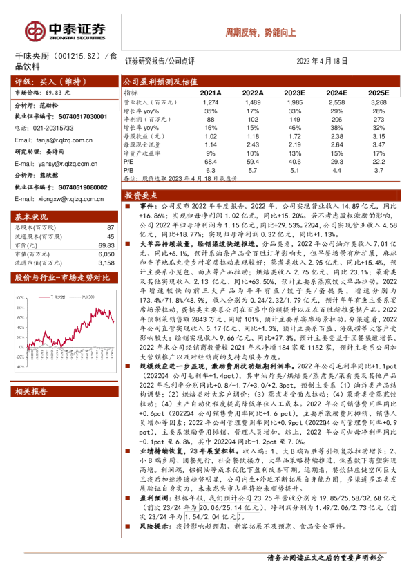 周期反转，势能向上