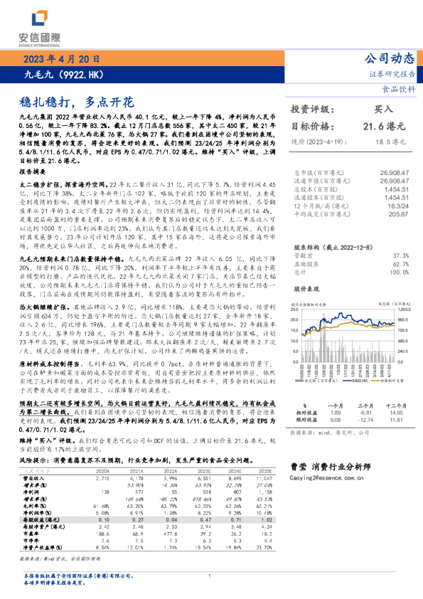 稳扎稳打，多点开花