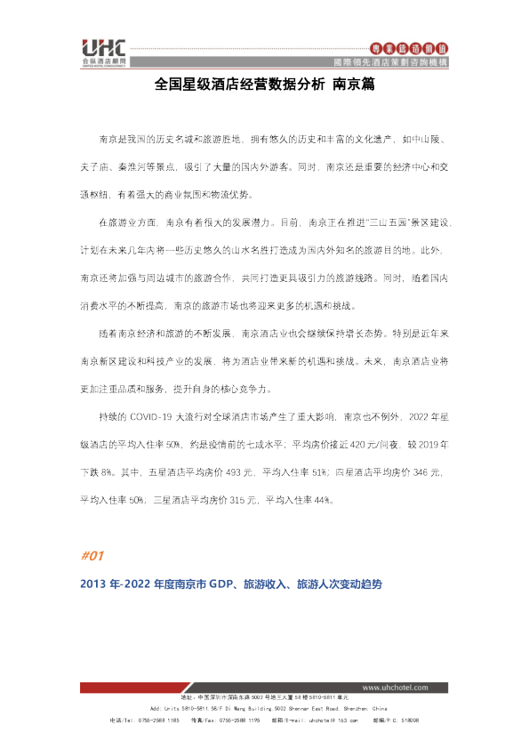 全国星级酒店经营数据分析之 南京篇（2013-2022）