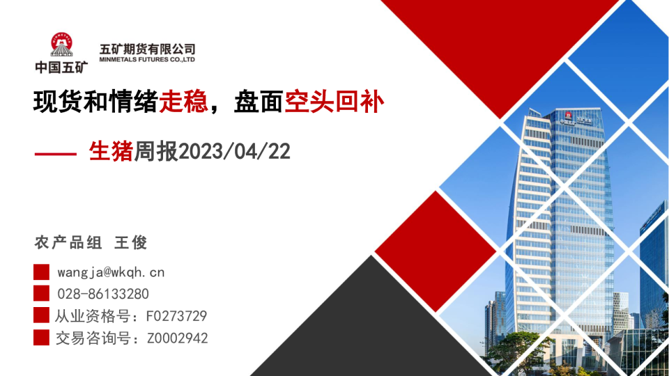 生猪周报：现货和情绪走稳，盘面空头回补