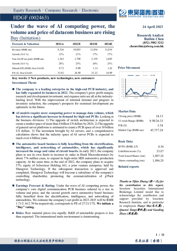 AI算力浪潮下数通业务量价齐升