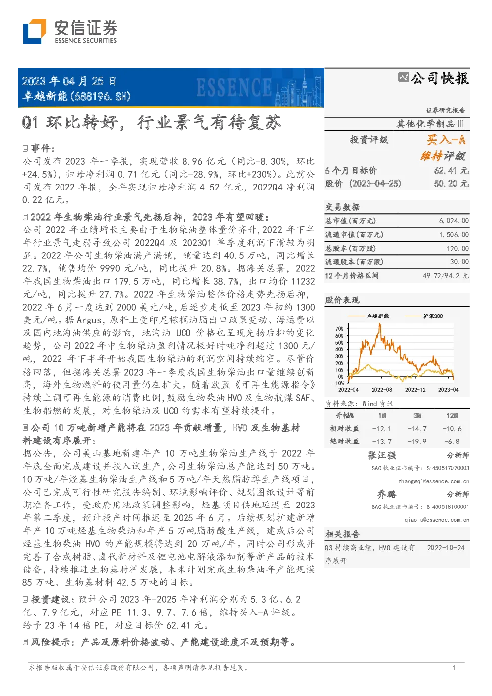 Q1环比转好，行业景气有待复苏