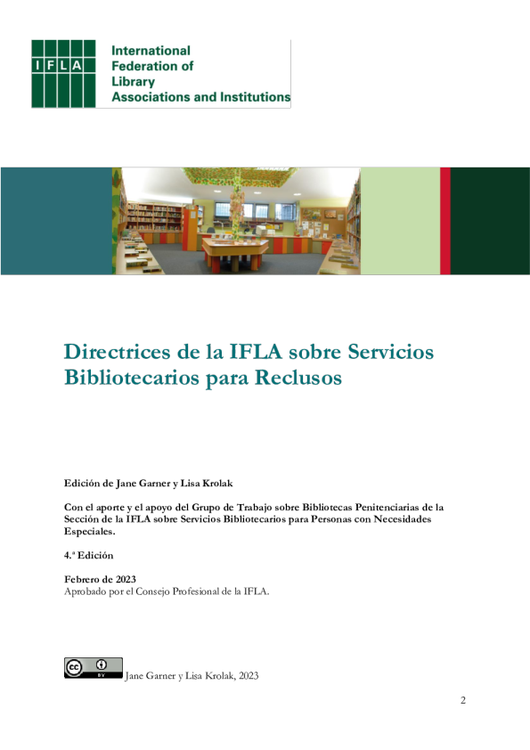 《国际图书馆协会联盟关于监狱图书馆服务指南》（第4版）