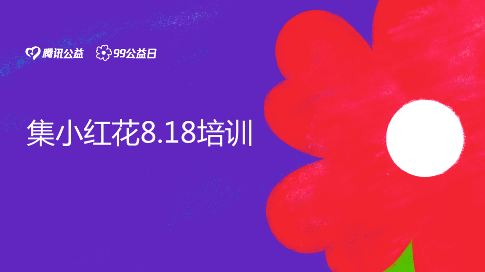 99公益小红花专场说明