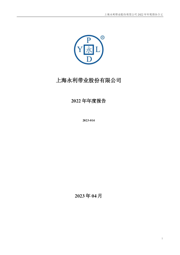 永利股份：2022年年度报告