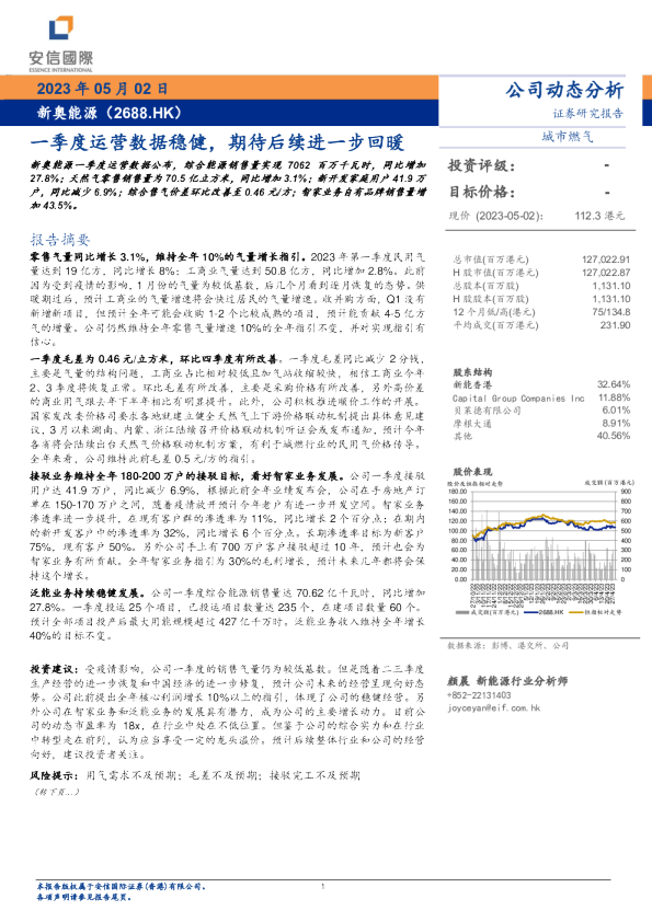 一季度运营数据稳健，期待后续进一步回暖