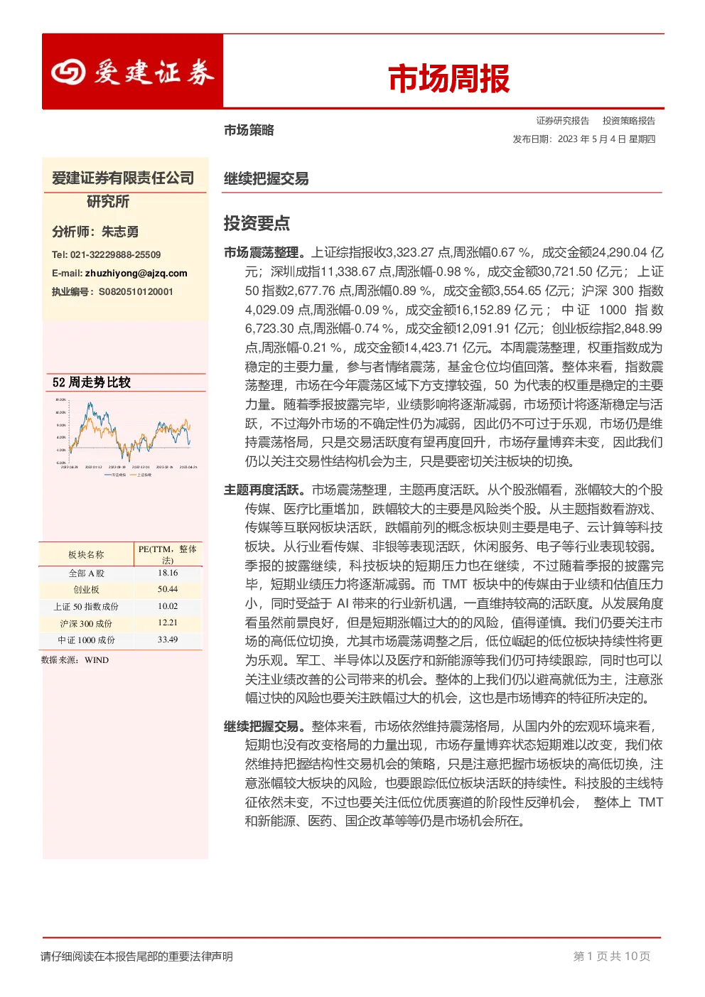 市场周报：继续把握交易