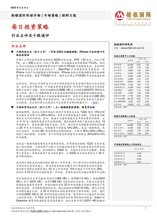 招财日报：每日投资策略
