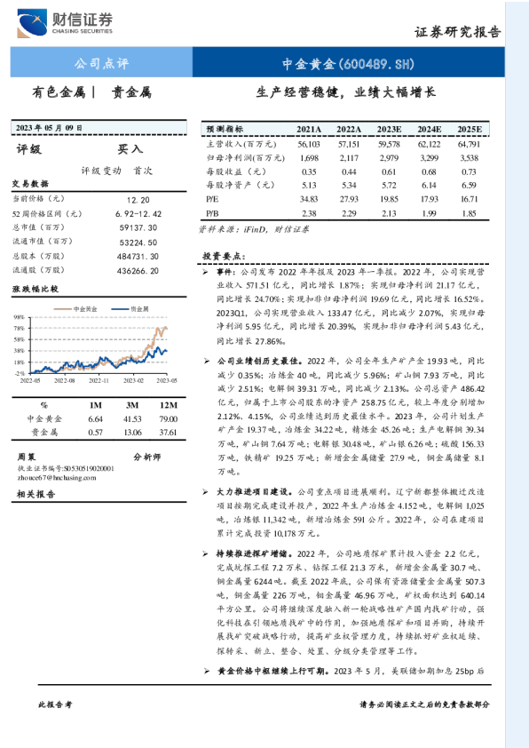 生产经营稳健，业绩大幅增长