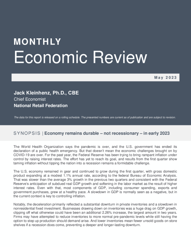 月度经济评论 ： 2023 年 5 月