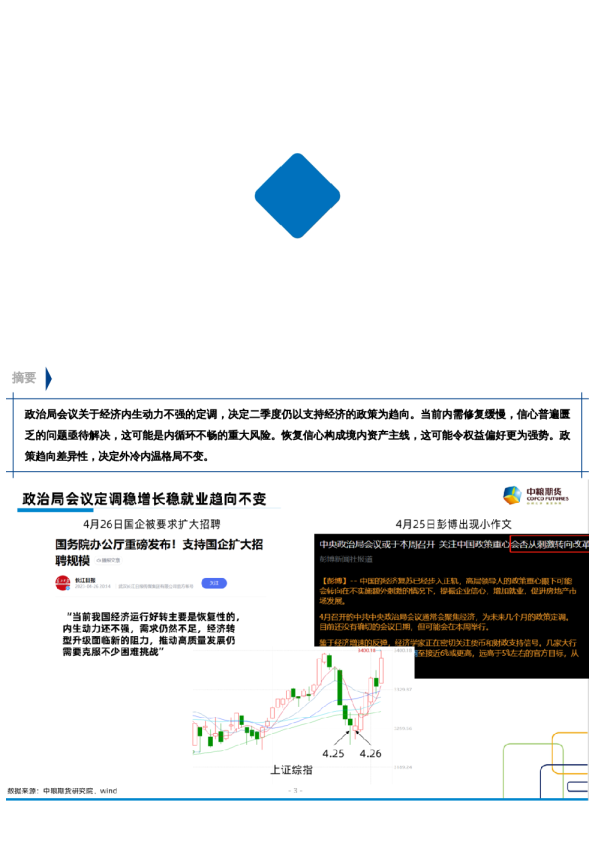 【中粮视点】宏观:凿井而饮 耕田而食