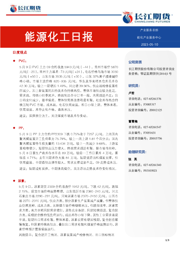 能源化工日报
