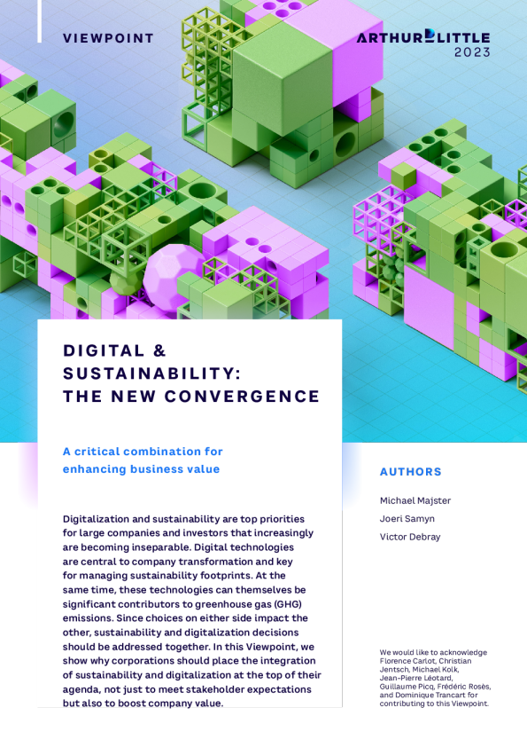 数字与可持续性 ： 新的融合