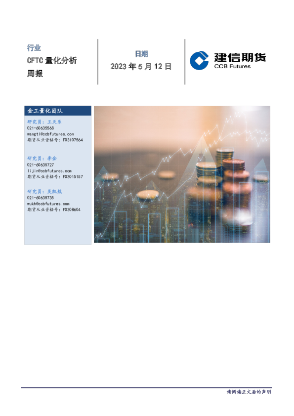 CFTC量化分析周报