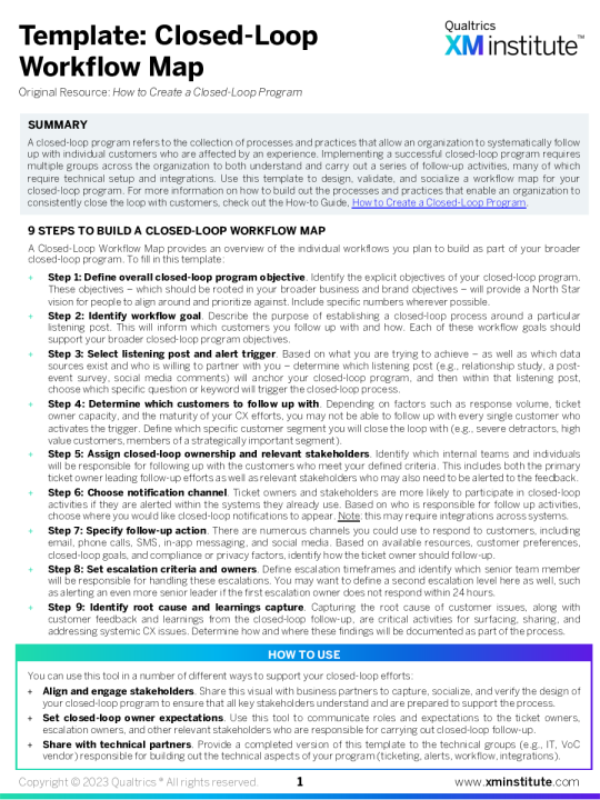 Template: 闭环工作流图