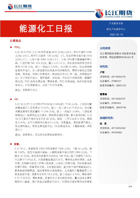 能源化工日报
