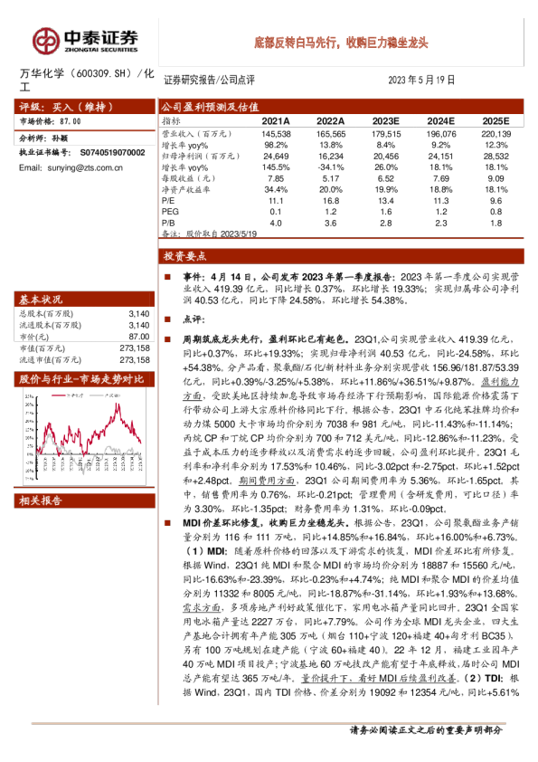 底部反转白马先行，收购巨力稳坐龙头