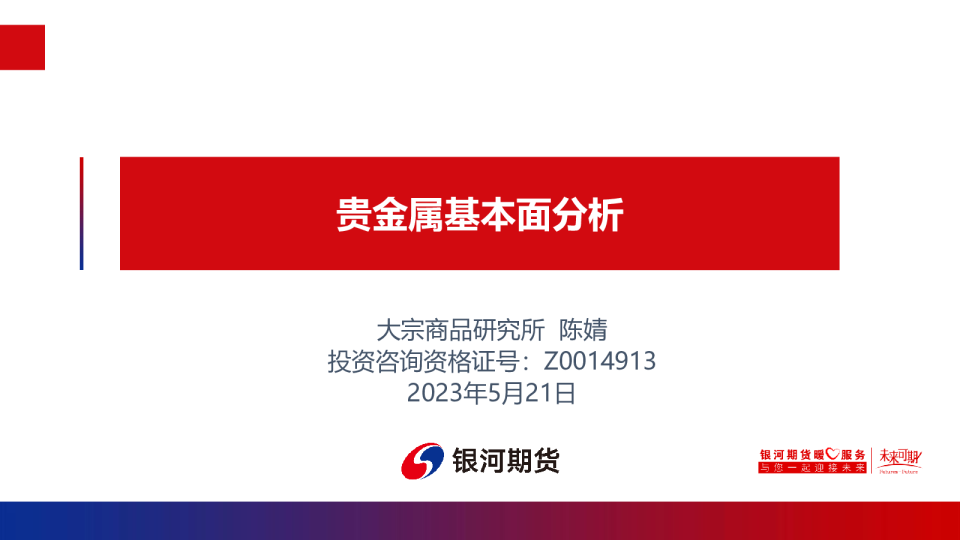 贵金属基本面分析