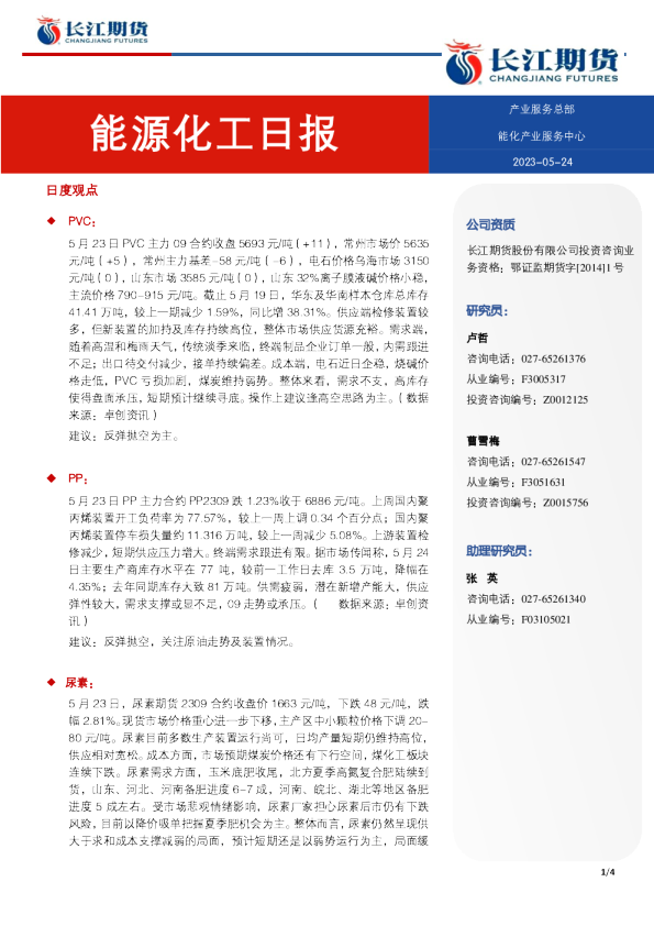能源化工日报