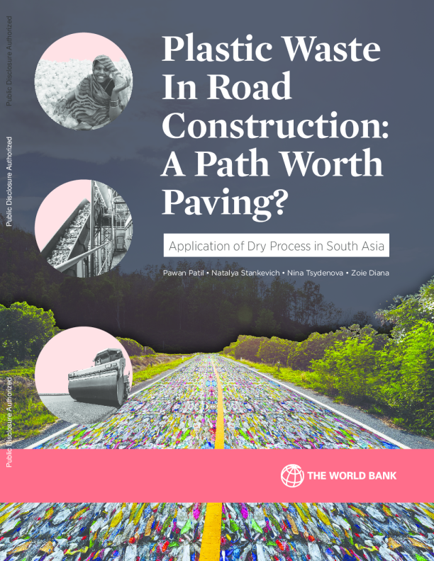 道路建设中的塑料垃圾