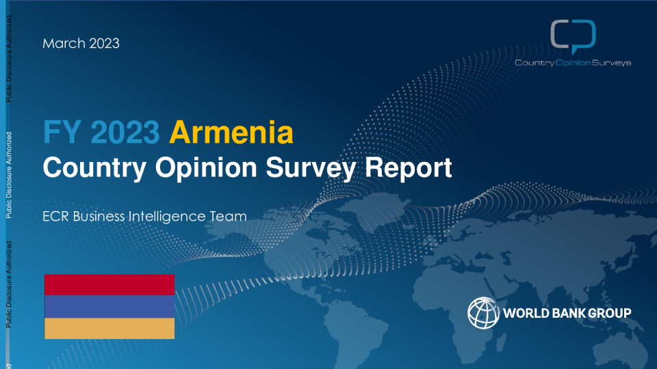 2023 财年亚美尼亚国家意见调查报告