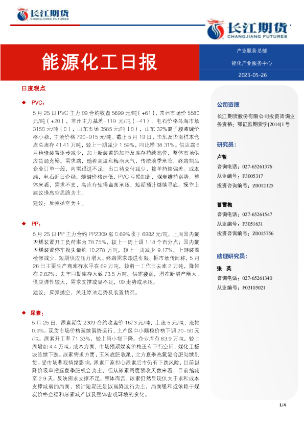 能源化工日报