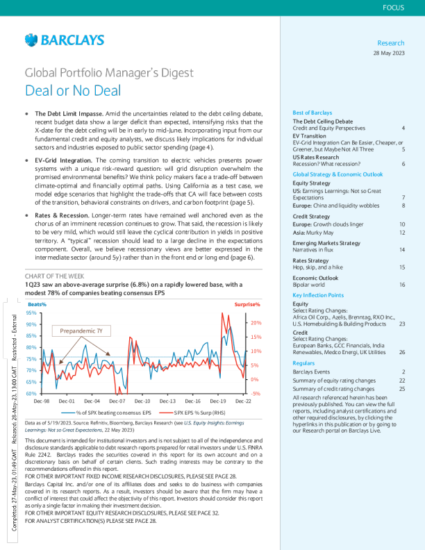 全球投资组合经理摘要：交易或不交易