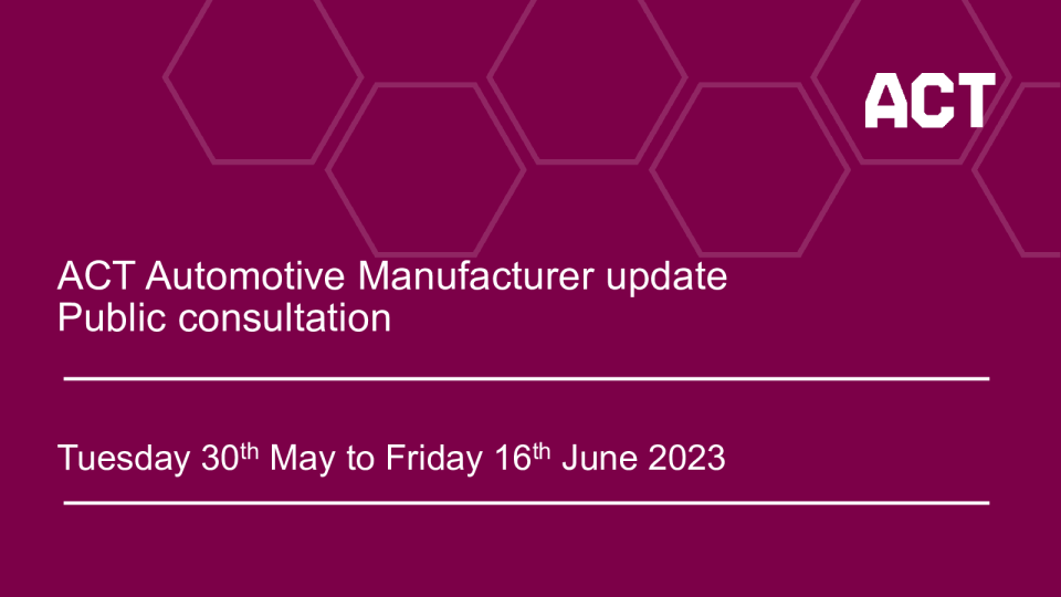 咨询：ACT汽车制造商方法论