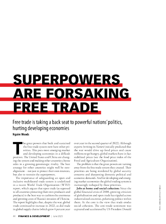 超级大国正在放弃自由贸易