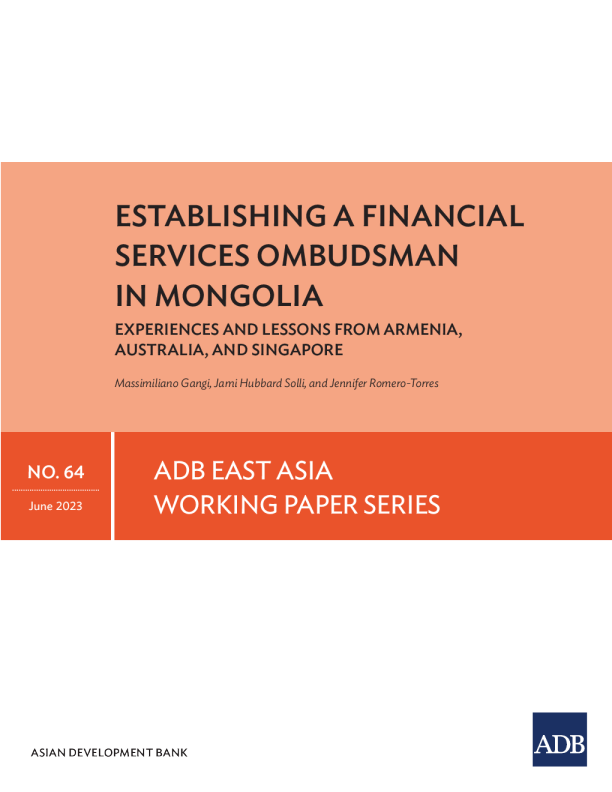 在蒙古设立金融服务监察员：亚美尼亚、澳大利亚和新加坡的经验教训