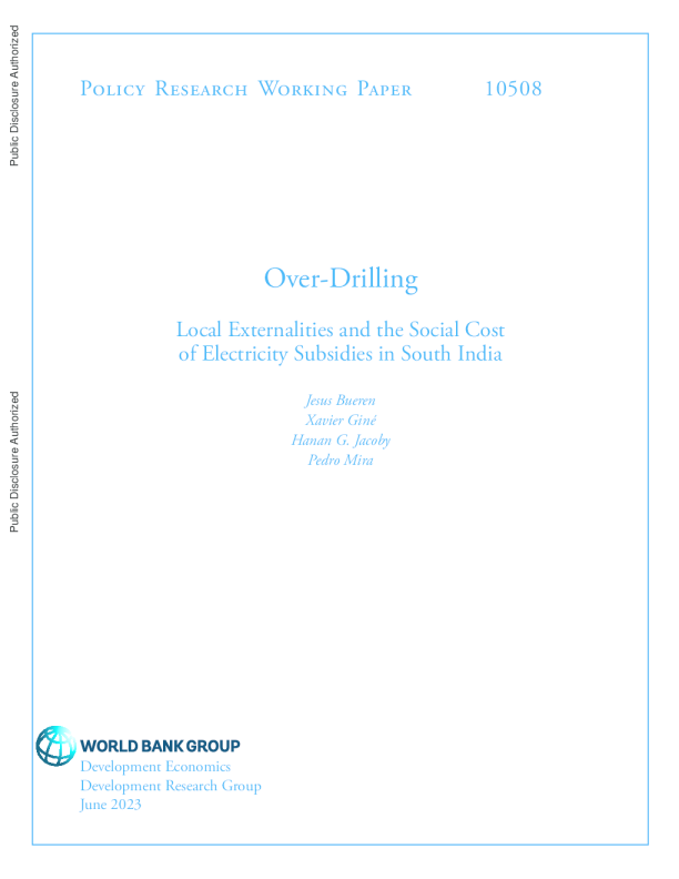 过度钻探：地方外部性与南印度电力补贴的社会成本