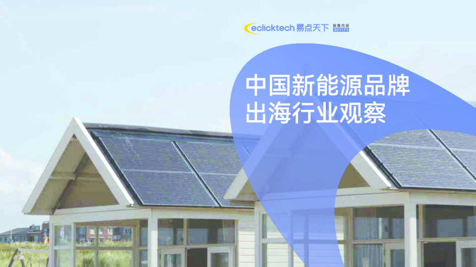 中国新能源品牌出海行业观察