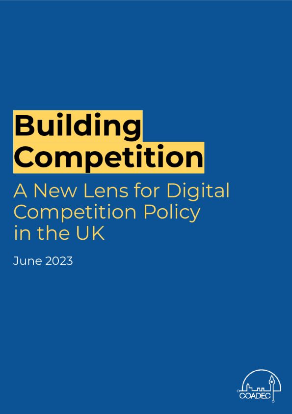 构建竞争——英国数字竞争政策的新视角