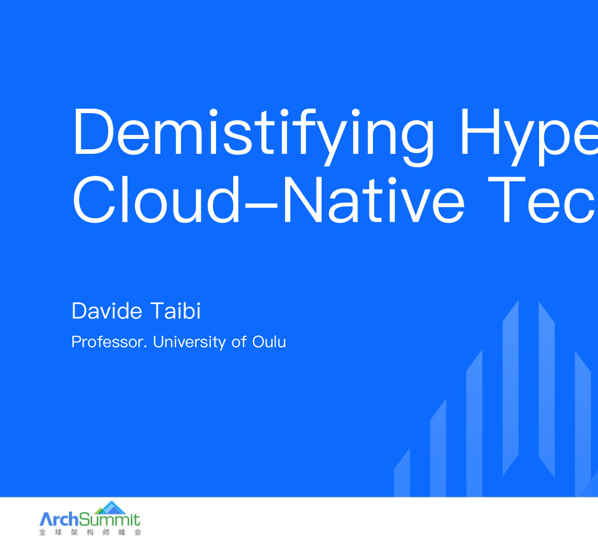   云原生技巧中的 & ldquo;  作 & rdquo; - Davide Taibi