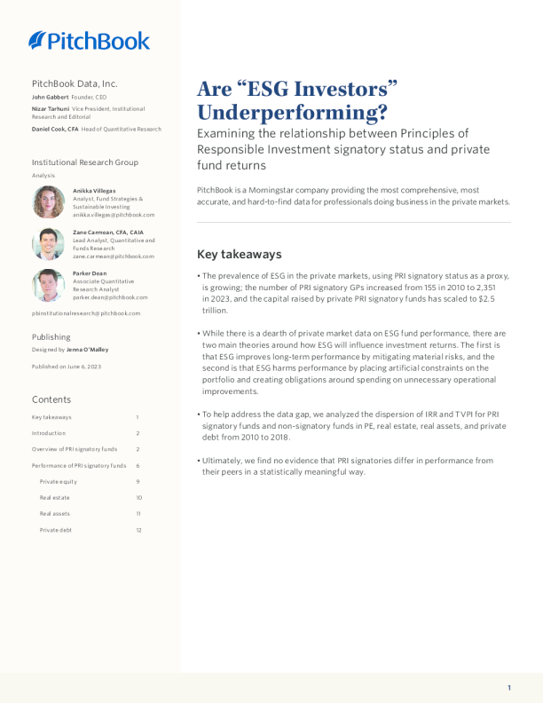 分析师注：“ESG投资者”是否表现不佳？ 