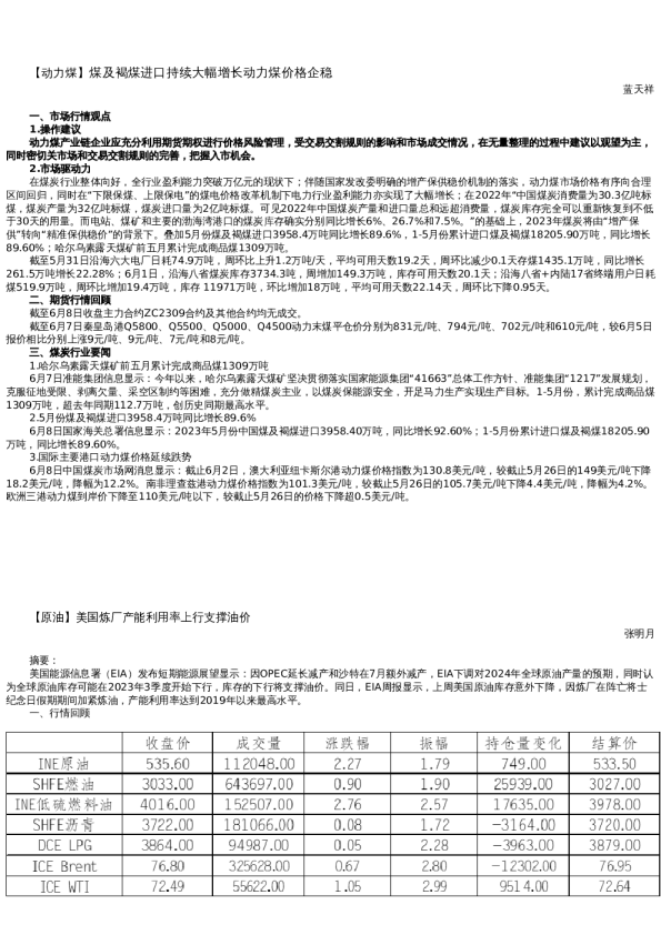 【能源】日报-2023-06-08