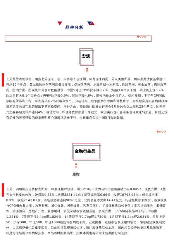 上海中期期货——早盘策略20230612