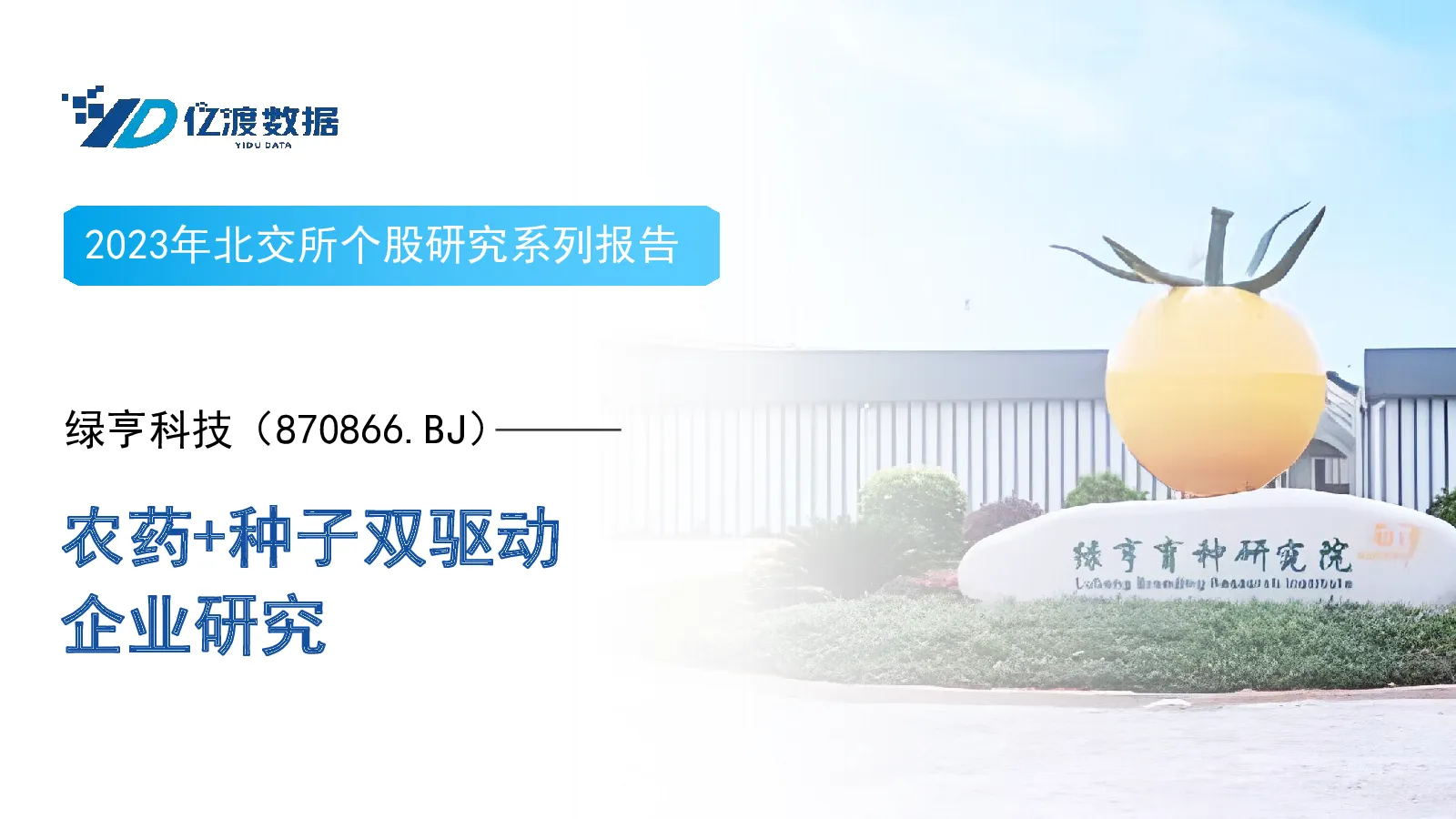 农药+种子双驱动企业研究