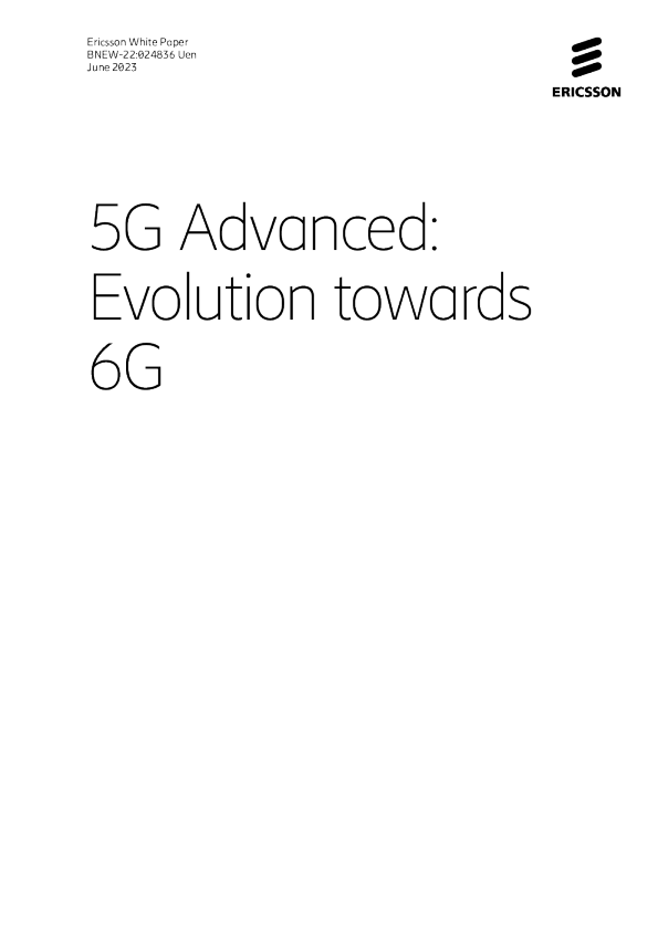 5G Advanced，向6G的演进