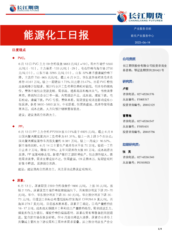 能源化工日报