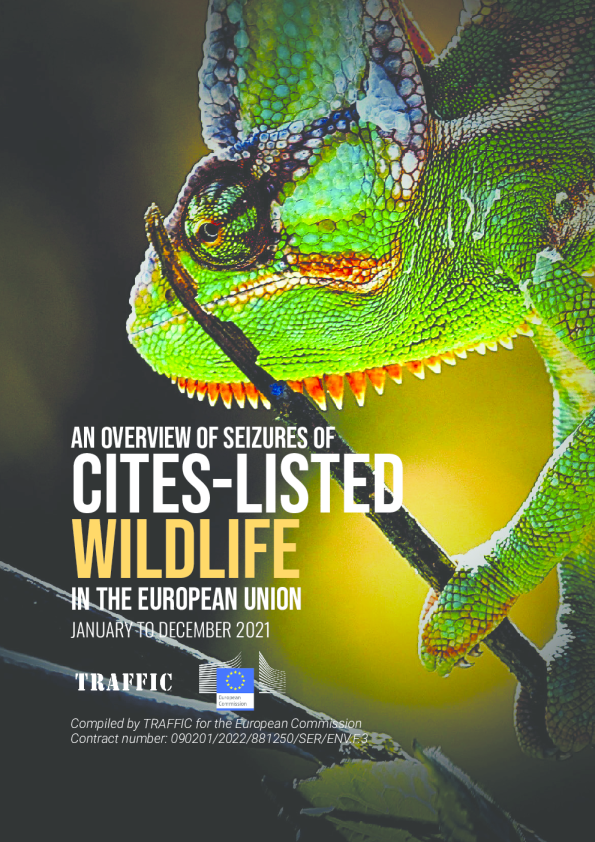 欧盟2021年濒危物种国际贸易公约（CITES）所列野生动物扣押概况