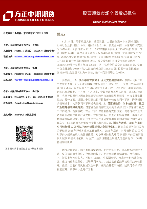 股票期权市场全景数据报告