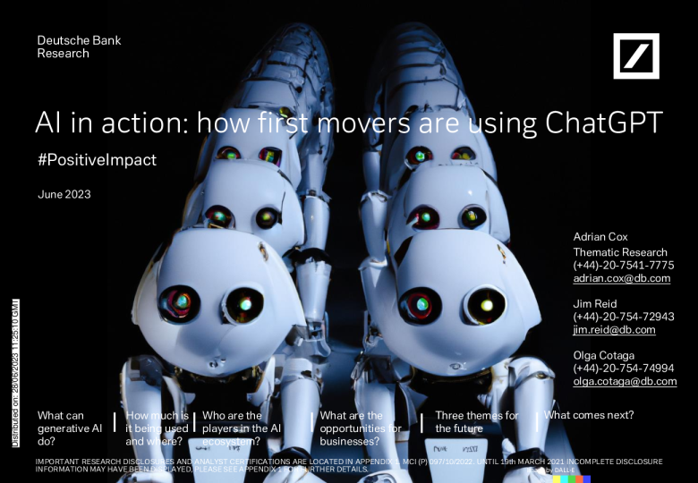 AI 在行动 ： 先行者如何使用 ChatGPT