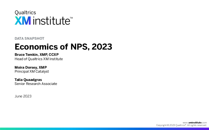 NPS 经济学 ， 2023 年