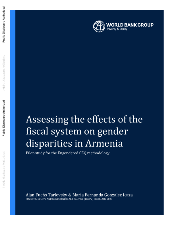 评估亚美尼亚财政制度对性别差距的影响