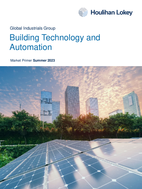 楼宇技术与自动化市场入门