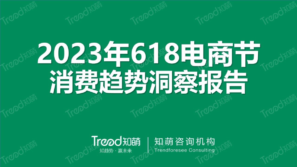 2023年度618电商节消费趋势洞察报告