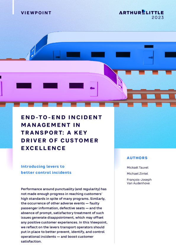 运输中的端到端事件管理 ： 客户卓越的关键驱动力