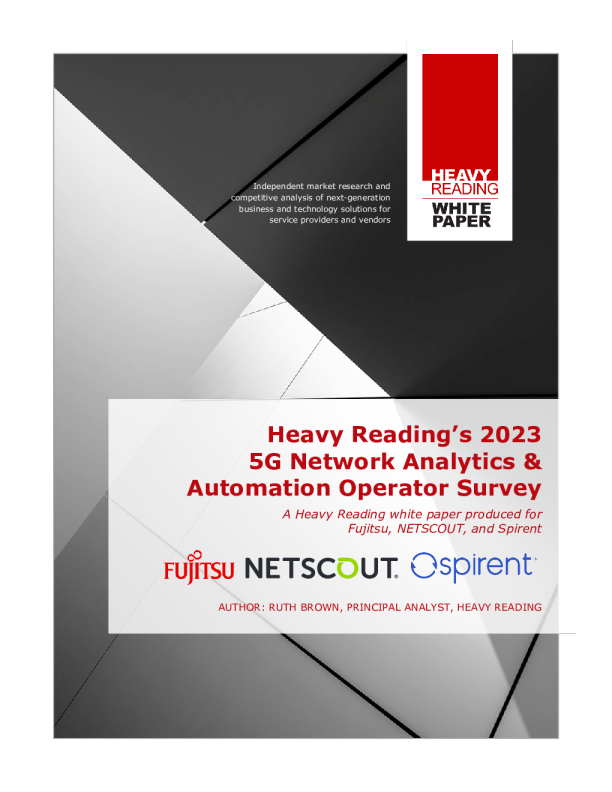 重度阅读 2023年5G网络分析与自动化运营商调查